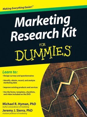 cover image of Marketing Research Kit For Dummies